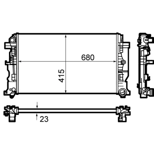 Chladič motora MAHLE CR 1710 000S - obr. 13