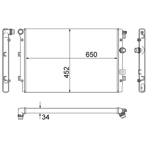 Chladič motora CR 2032 000S /MAHLE/ - obr. 1