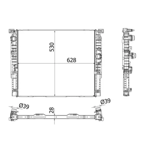 Chladič motora MAHLE CR 2196 000P