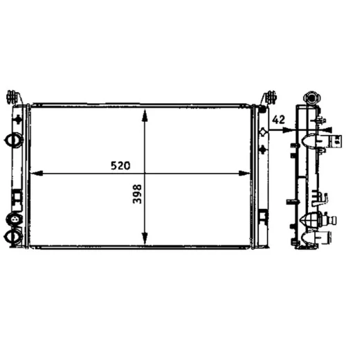 Chladič motora MAHLE CR 645 000S - obr. 12