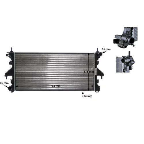 Chladič motora MAHLE CR 886 000S