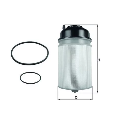 Palivový filter MAHLE KX 400D - obr. 2