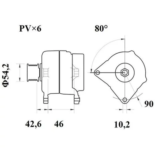 Alternátor MAHLE MG 1065 - obr. 1