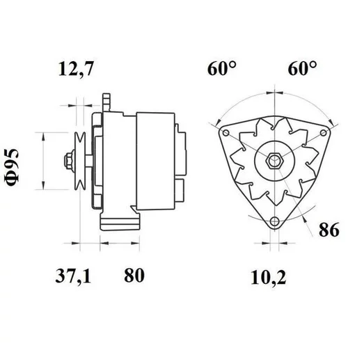 Alternátor MAHLE MG 20 - obr. 4