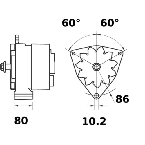 Alternátor MAHLE MG 289 - obr. 4