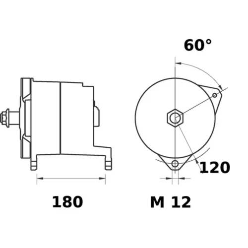 Alternátor MAHLE MG 302 - obr. 1