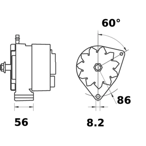 Alternátor MAHLE MG 517 - obr. 4