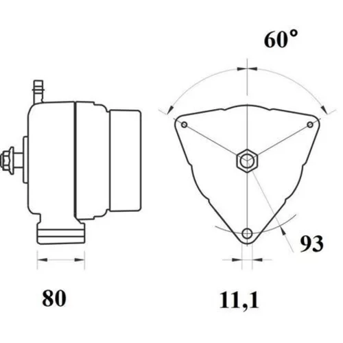 Alternátor MAHLE MG 794 - obr. 1