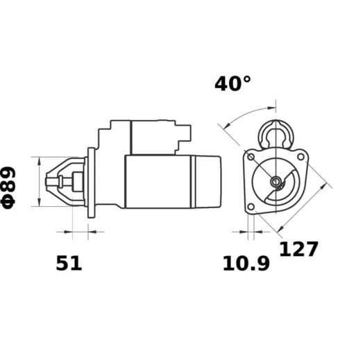 Štartér MS 263 /MAHLE/ - obr. 1