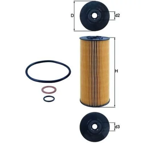 Olejový filter MAHLE OX 137D2