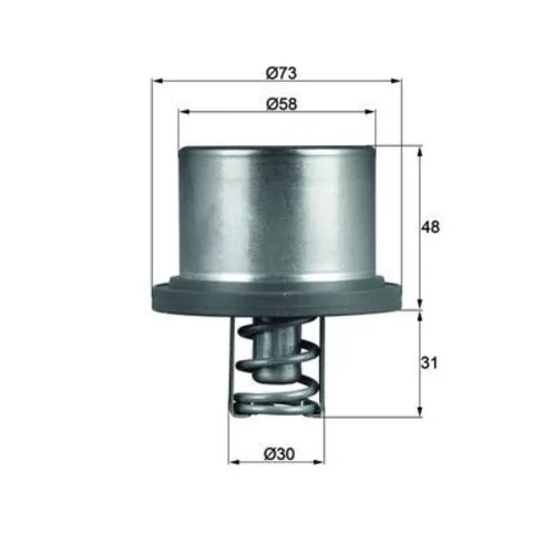 Termostat chladenia MAHLE THD 2 89 - obr. 2