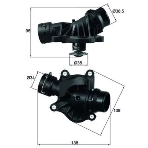 Termostat chladenia TI 234 88 /MAHLE/