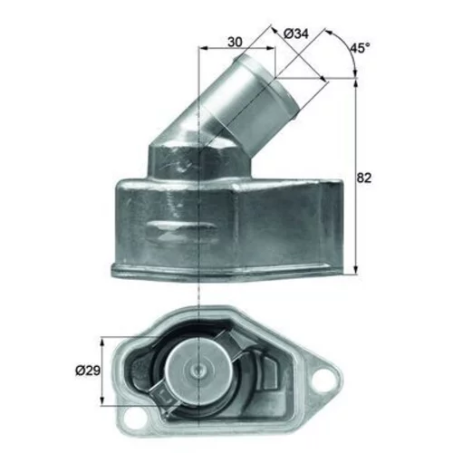 Termostat chladenia MAHLE TI 9 87