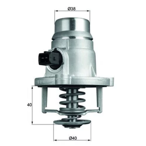 Termostat chladenia MAHLE TM 27 101 - obr. 2