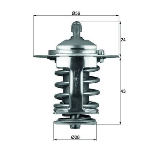 Termostat chladenia MAHLE TX 70 82 - obr. 2