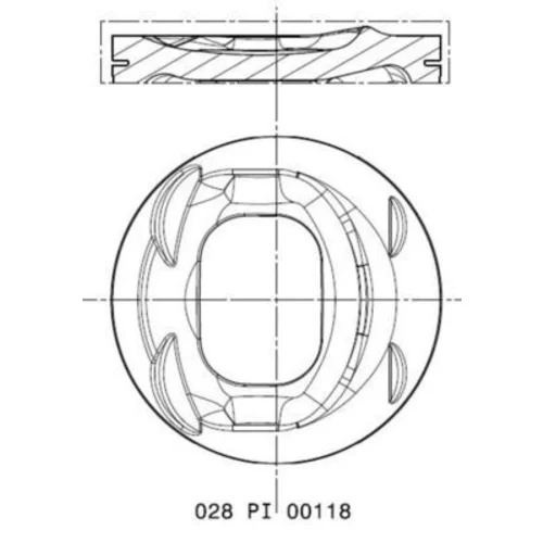 Piest 028 PI 00118 002 /MAHLE/