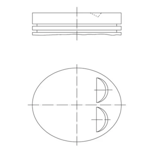 Piest MAHLE 039 PI 00122 000 - obr. 1