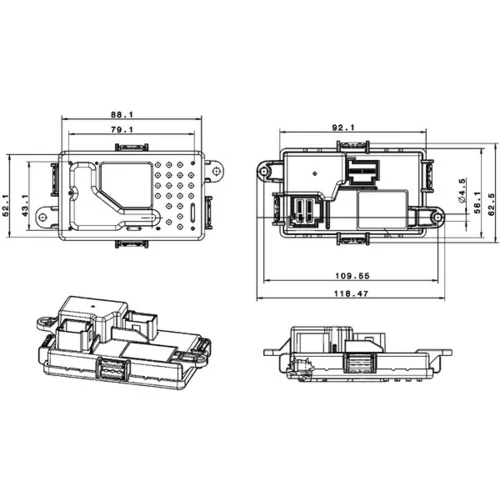 Regulator, ventilator vnutorneho priestoru MAHLE ABR 67 000P - obr. 1