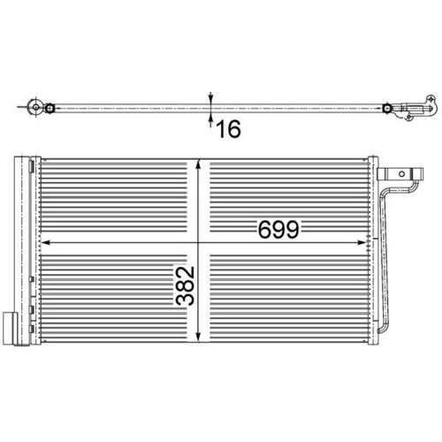 Kondenzátor klimatizácie MAHLE AC 29 000S - obr. 1