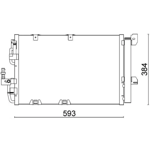 Kondenzátor klimatizácie MAHLE AC 337 000S - obr. 1