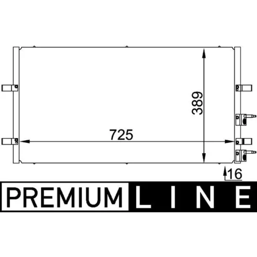 Kondenzátor klimatizácie MAHLE AC 695 000P