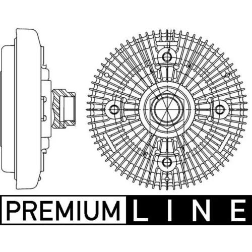 Spojka ventilátora chladenia MAHLE CFC 206 000P - obr. 2