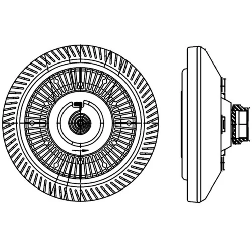 Spojka ventilátora chladenia MAHLE CFC 212 000P - obr. 1