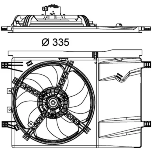 Ventilátor chladenia motora CFF 182 000P /MAHLE/ - obr. 1