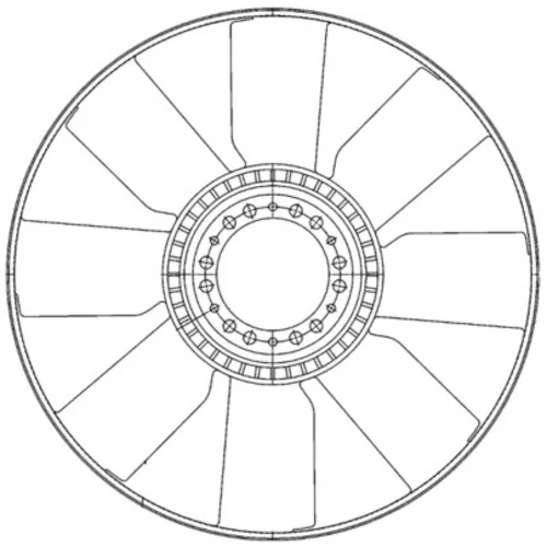 Koleso ventilátora chladenia motora MAHLE CFW 79 000P - obr. 1