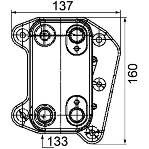 Chladič motorového oleja MAHLE CLC 104 000P - obr. 2