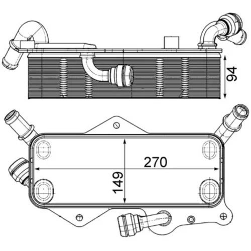 Chladič oleja automatickej prevodovky MAHLE CLC 218 000P