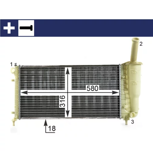 Chladič motora MAHLE CR 1994 000S