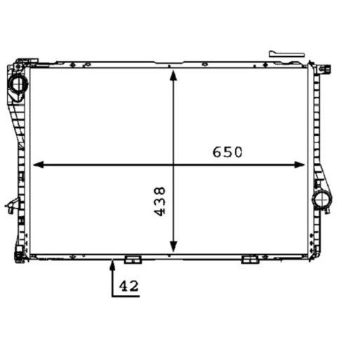 Chladič motora MAHLE CR 298 000P - obr. 1