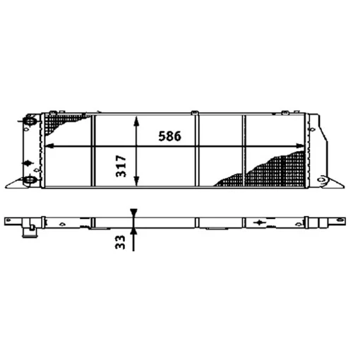 Chladič motora MAHLE CR 403 000S