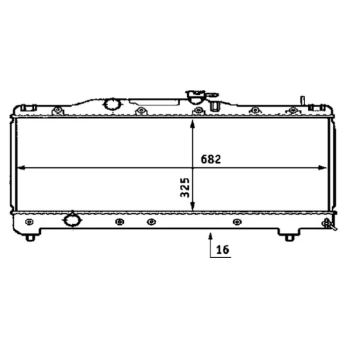 Chladič motora MAHLE CR 533 000S