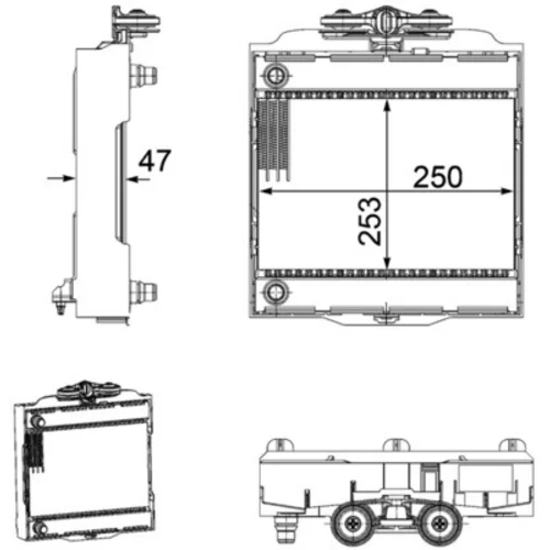 Chladič motora MAHLE CR 922 000P - obr. 1