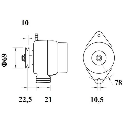 Alternátor MAHLE MG 1136 - obr. 3