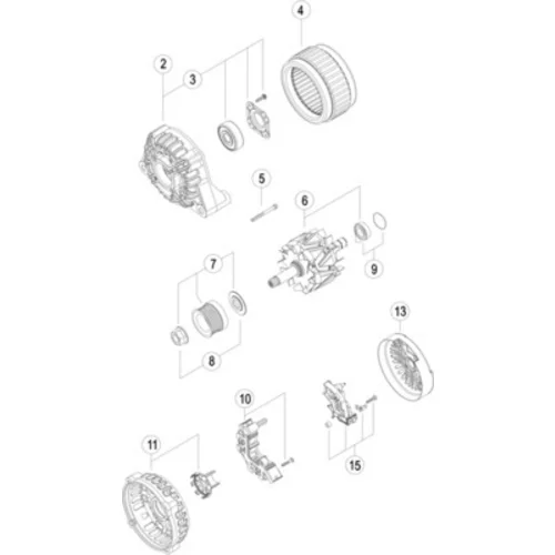 Alternátor MAHLE MG 162 - obr. 3