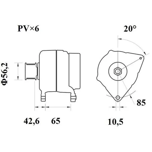 Alternátor MAHLE MG 387 - obr. 4