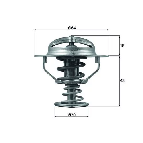 Termostat chladenia TX 114 82D /MAHLE/ - obr. 2