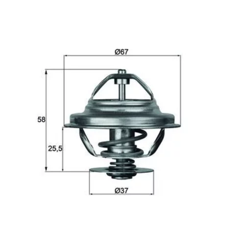 Termostat chladenia MAHLE TX 21 80D