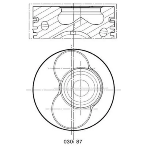 Piest MAHLE 030 87 02