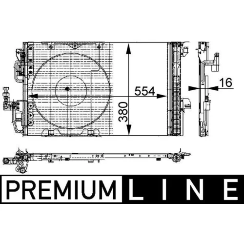 Kondenzátor klimatizácie MAHLE AC 337 000P