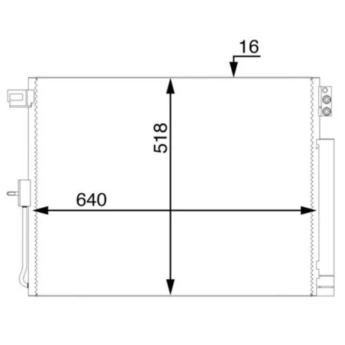 Kondenzátor klimatizácie AC 45 000S /MAHLE/ - obr. 1