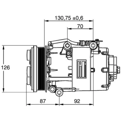 Kompresor klimatizácie MAHLE ACP 861 000P - obr. 1