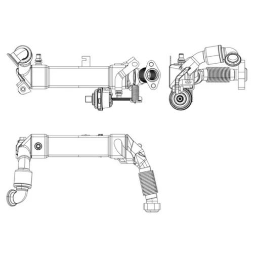Chladič pre recirkuláciu plynov MAHLE CE 16 001P - obr. 3