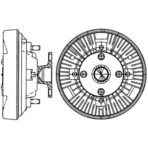 Spojka ventilátora chladenia MAHLE CFC 233 000P