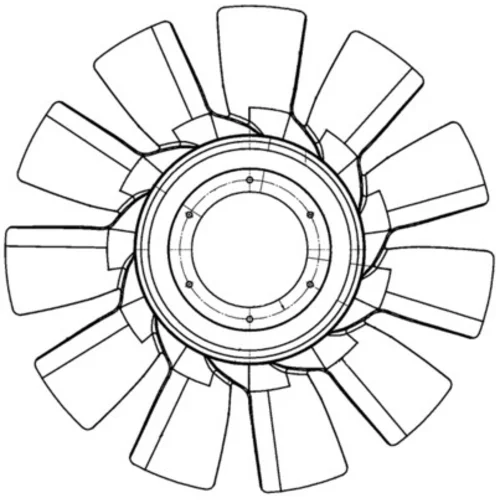 Koleso ventilátora chladenia motora MAHLE CFW 82 000P - obr. 1