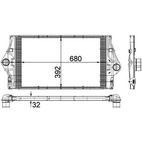 Chladič plniaceho vzduchu MAHLE CI 59 000P - obr. 1