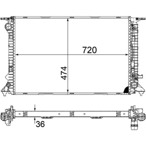 Chladič motora MAHLE CR 1134 000S - obr. 11